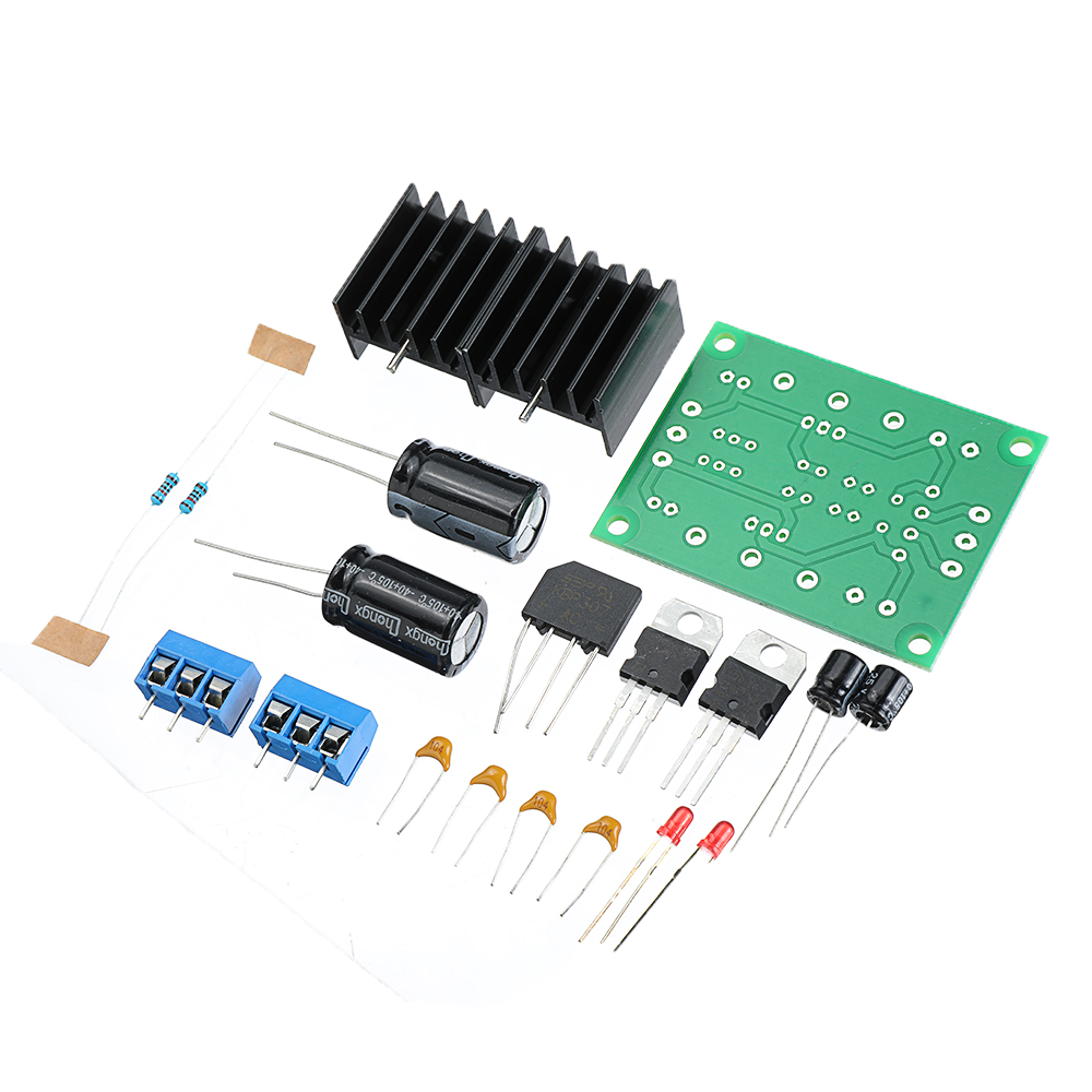DIY Dual 12V Power Amplifier Dual Power Supply Module Kit Adjustable Rectifier Filter Voltage Regulation Power Board 1