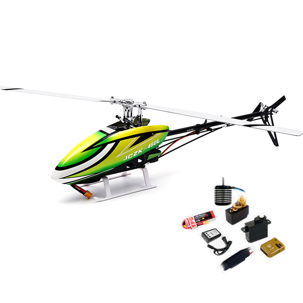 

JCZK 450L DFC 6CH 3D Flying Flybarless RC Helicopter Super Combo