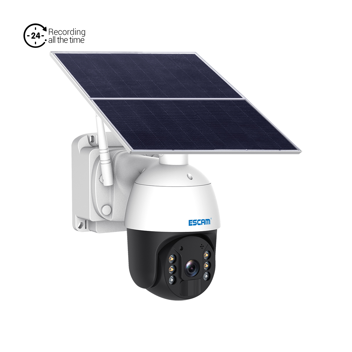 Find ESCAM QF624 HD 1080P WiFi Solar Panel PT IP Camera Cloud Storage Battery Solar Powered Pan/Tilt Monitoring Waterproof IP66 for Sale on Gipsybee.com with cryptocurrencies