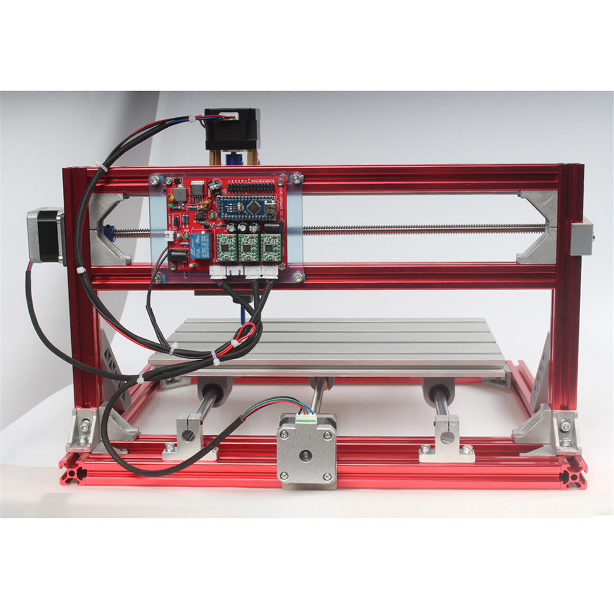3018 3 Axis Red CNC Wood Engraving Carving PCB Milling Machine Router Engraver GRBLControl 14