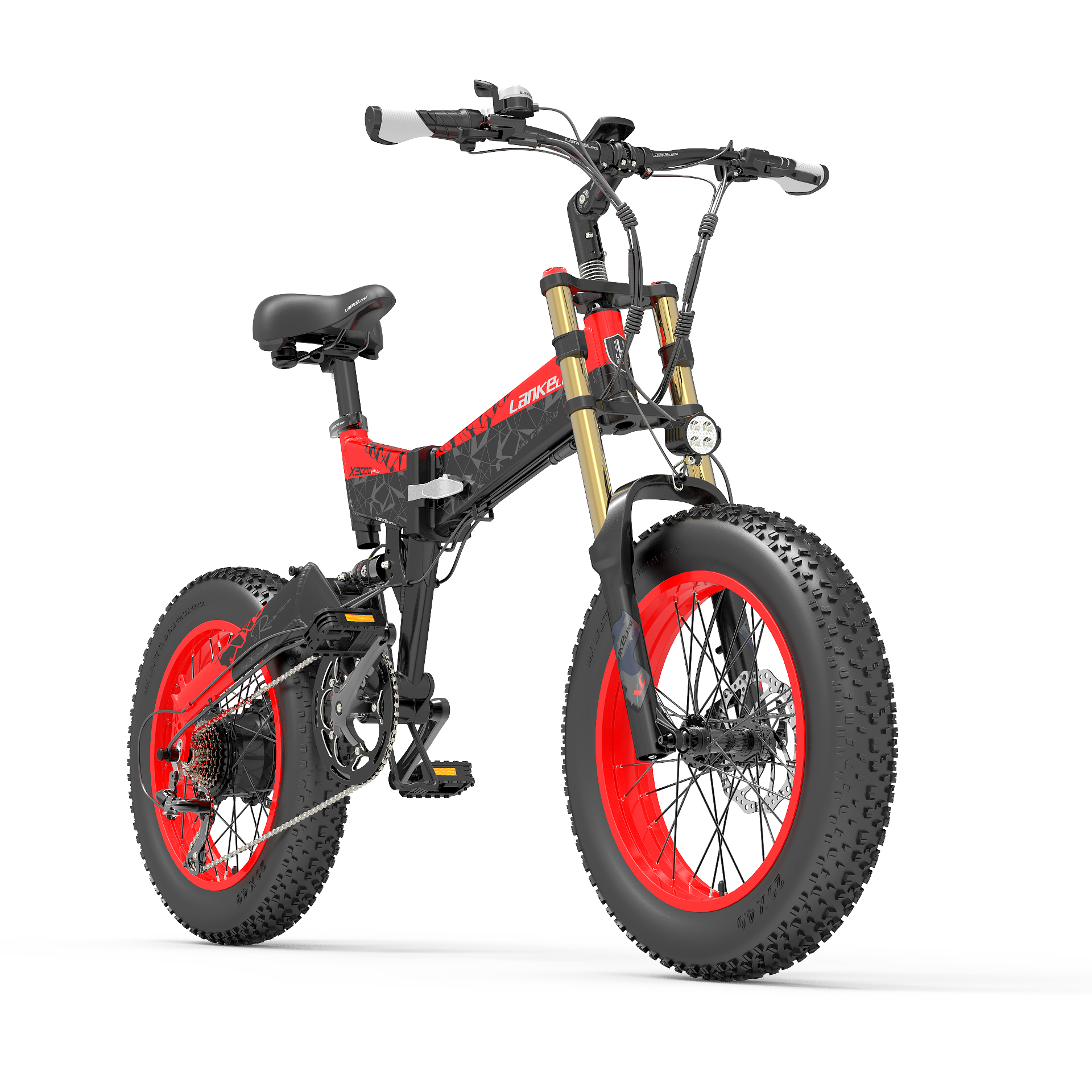 Find EU Direct LANKELEISI X3000PLUS UP 17 5Ah 48V 1000W Folding Moped Electric Bicycle 20 Inches 120km Mileage Range Max Load 200kg for Sale on Gipsybee.com with cryptocurrencies