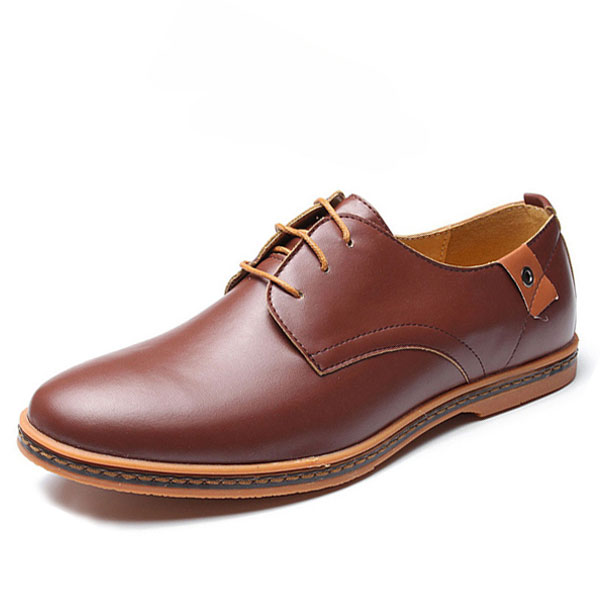 

Large US Размер 7,5-12 Мужская деловая обувь Плоские повседневные Soft Оксфорды Обувь