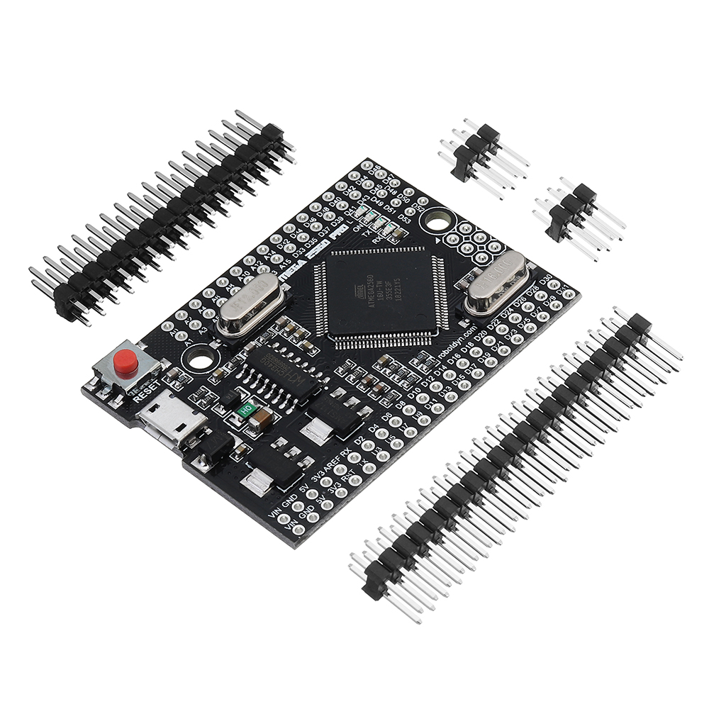

RobotDyn® Mega 2560 PRO (Embed) CH340G ATmega2560-16AU Development Module Board With Pin Headers For Arduino