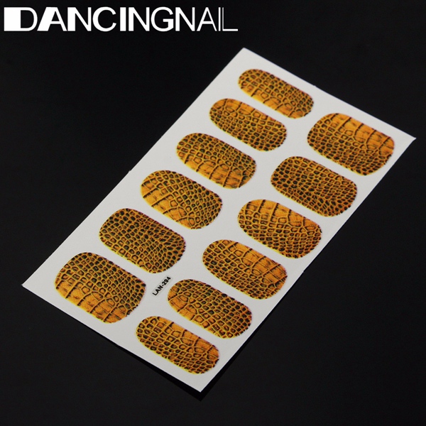 Wild Snake Skin Crocodile Skin Pattern Nail Art Sticker Decoration Self Adhesive Full Wrap Decal