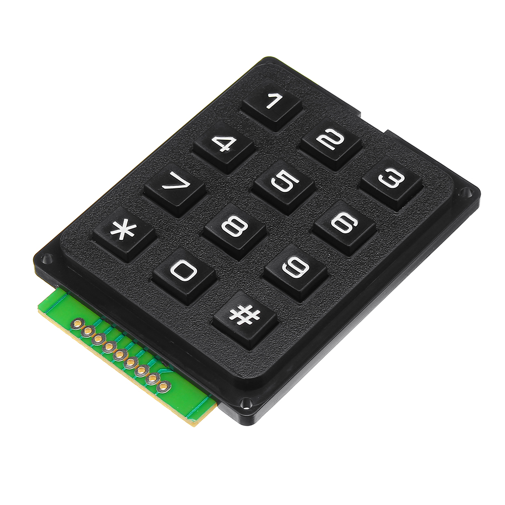 

3pcs 12 Key MCU Membrane Switch Keypad 4 x 3 Matrix Array Matrix Keyboard Module For Arduino
