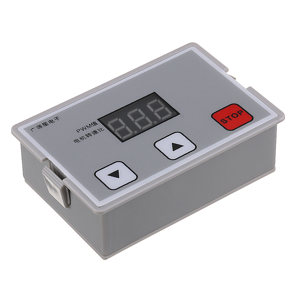 

12V-24V DC PWM Stepless Speed Controller Digital Display Speed Regulator Governor Switch with ABS Shell