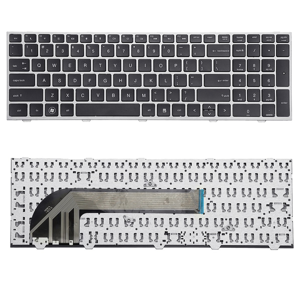 Laptop Replace Keyboard For HP ProBook 4540 4540S 4545 4545S Series Notebook With Silver Frame 21