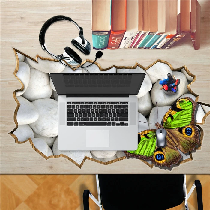 Stone Butterfly PAG STICKER 3D Desk Sticker Wall Decals Home Wall Desk Table Decor Gift