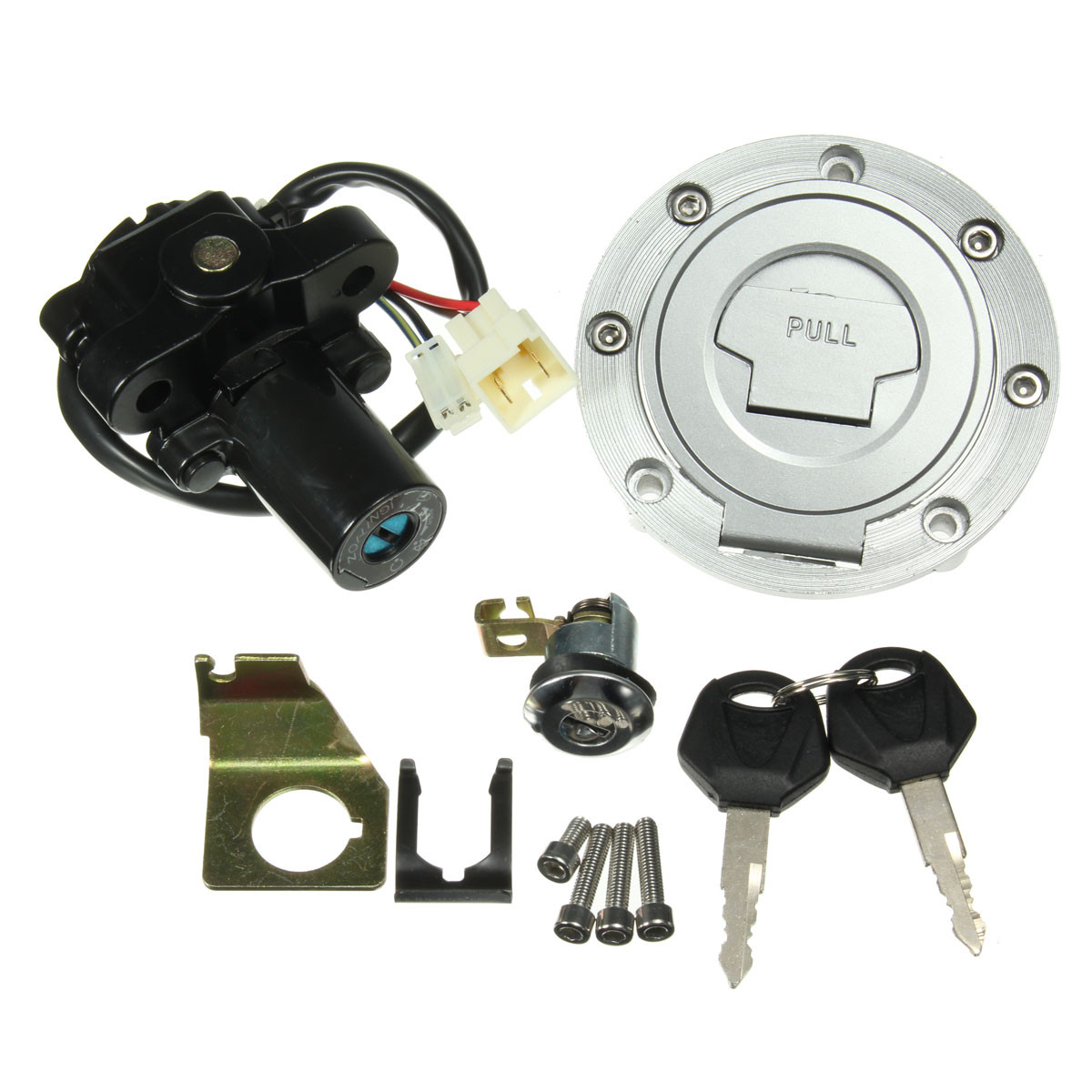 

Ignition Switch Seat Lock Fuel Gas Cap Key Set For Yamaha YZF R1 R6 2001-2012