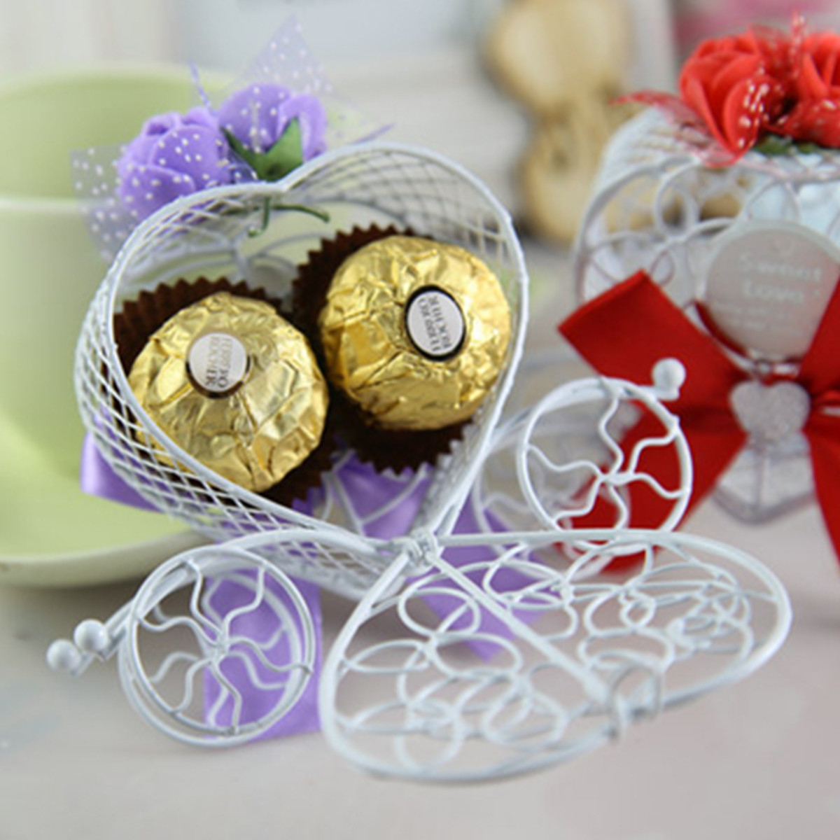 

10Pcs/Set Carriage Chocolate Candy Box Birthday Wedding Party Favor Box Decorations