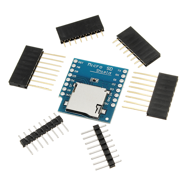 

5Pcs LILYGO® Micro SD Card Shield For D1 Mini TF WiFi ESP8266 Compatible SD Wireless Module For Arduino