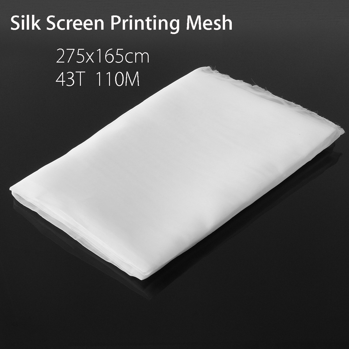 

43T 110M White Polyester Silk Screen Printing Mesh Fabric Textile 275x165cm