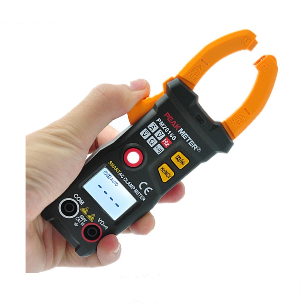 

PEAKMETER PM2016S 6000 Counts True RMS Multimeter NCV Test V/A/Ω Auto Scan Clamp Meter