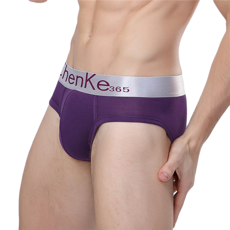 

Mens Mid Rise Modal Breathable Briefs Solid Color Underwear