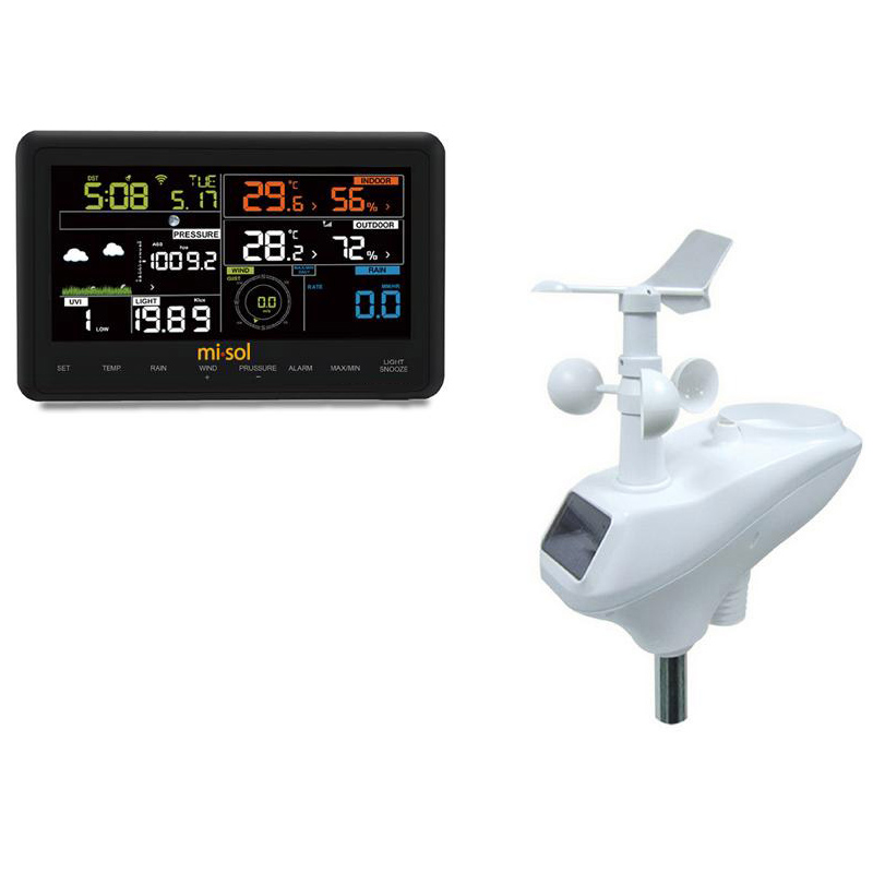 

Misol-WH-2950-1 Садовая беспроводная метеостанция Digital Термометр Часы WIFI соединение
