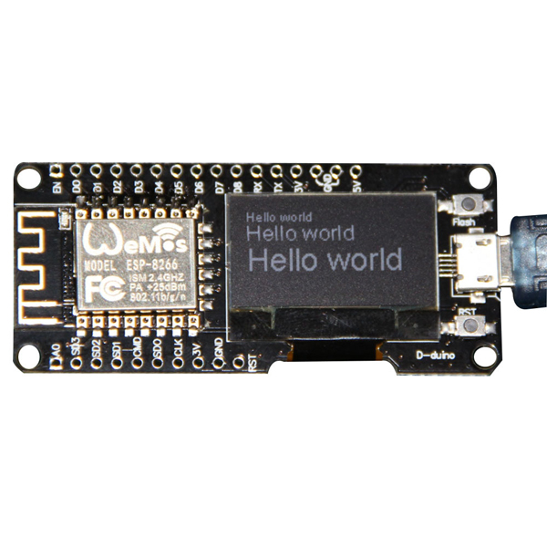 

Geekcreit® Nodemcu Wifi And NodeMCU ESP8266 + 0.96 Inch OLED Module Development Board For Arduino