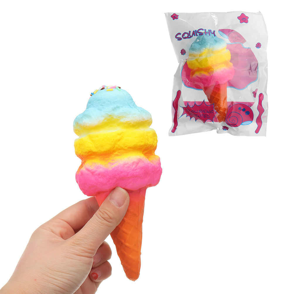

YunXin Ice Cream Squishy 16 * 4CM медленно растет с подарком коллекции упаковки Soft Toy