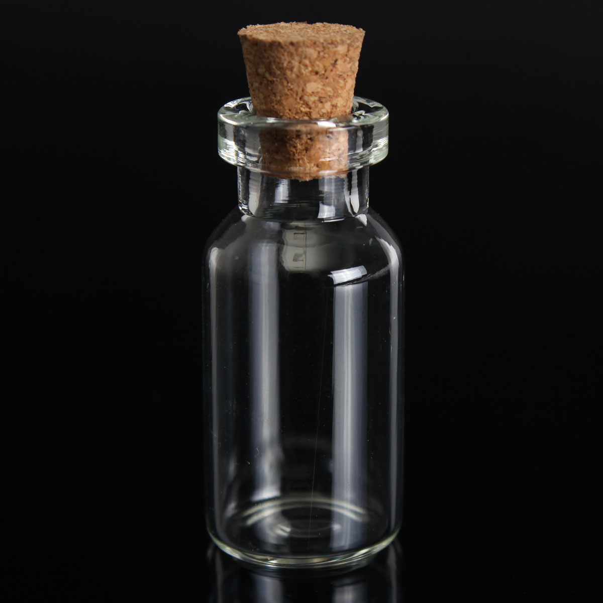 

2ml Glass Bottle Small Tiny Empty Clear Vials with Cork 16x35mm