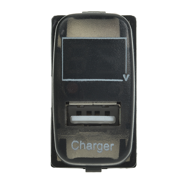 

5V 2.1A USB Port Dashboard Voltmeter Phone Charger for Mitsubishi