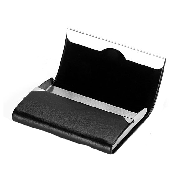 

IPRee® PU Stainless Steel Card Holder Portable Credit Card Case ID Card Storage Box