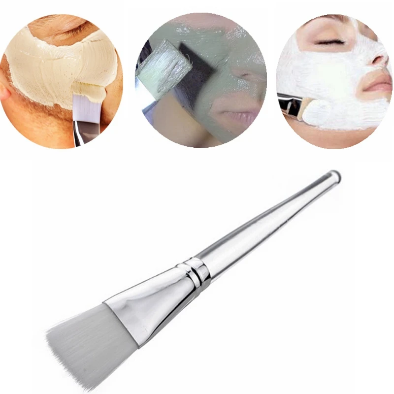 DIY Facial Mask Flat Brush Eye Mud Treatment Soft Brush Home Use Salon Cosmetic Makeup Tool 