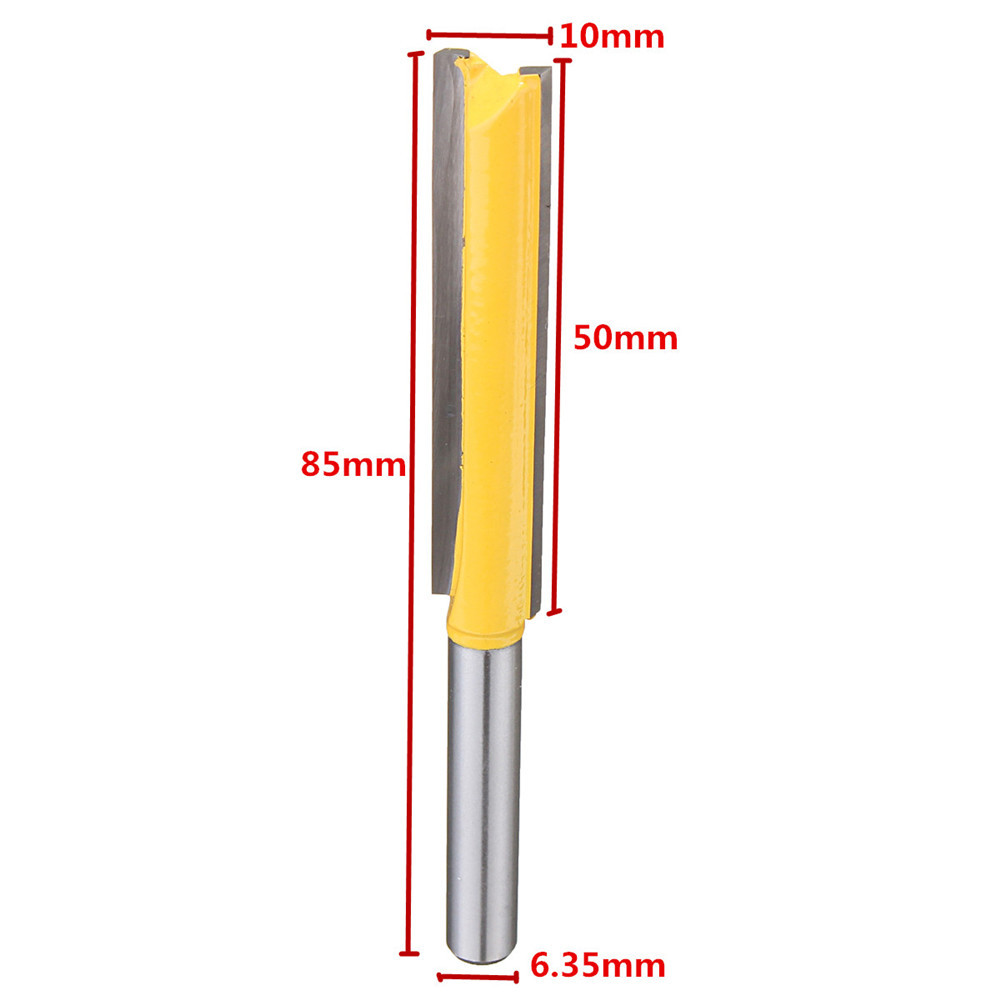 1/4 Inch Shank Extra Long Straight Router Bit Trimming Blade