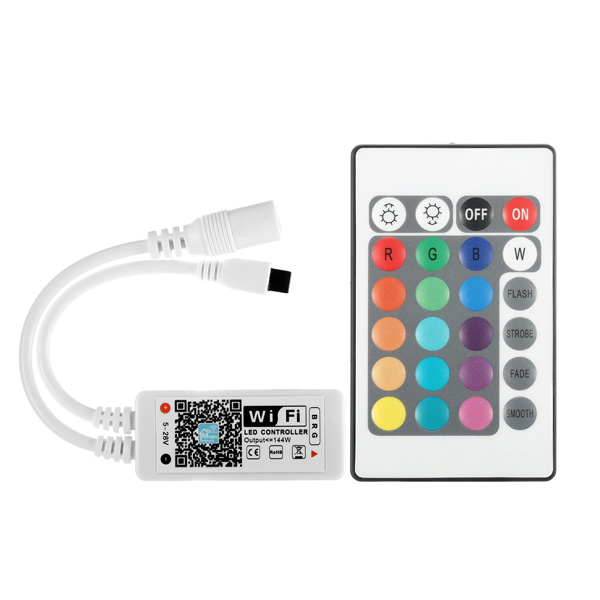 

ARILUX® SL-LC 03 Super Mini LED WIFI APP Controller + Remote Control For RGB LED Strip DC5-28V
