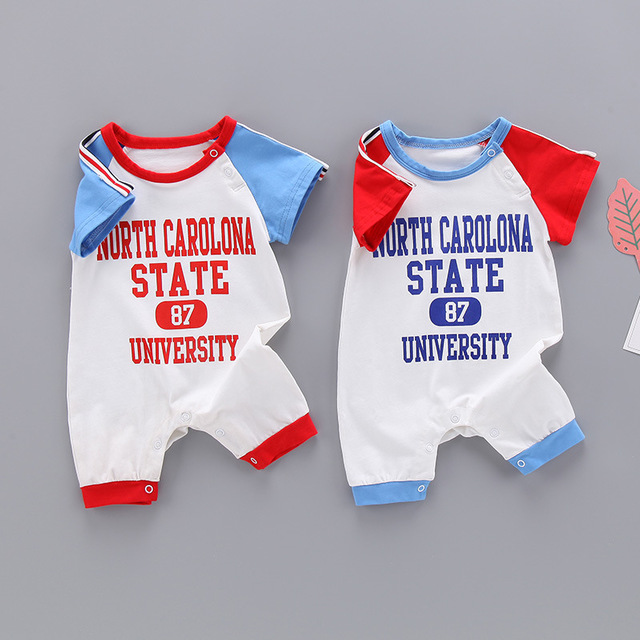 

Новорожденная детская одежда Новорожденный ребенок Baby Onesies Симпатичные с короткими рукавами тонкий срез 0-6 месяцев халаты