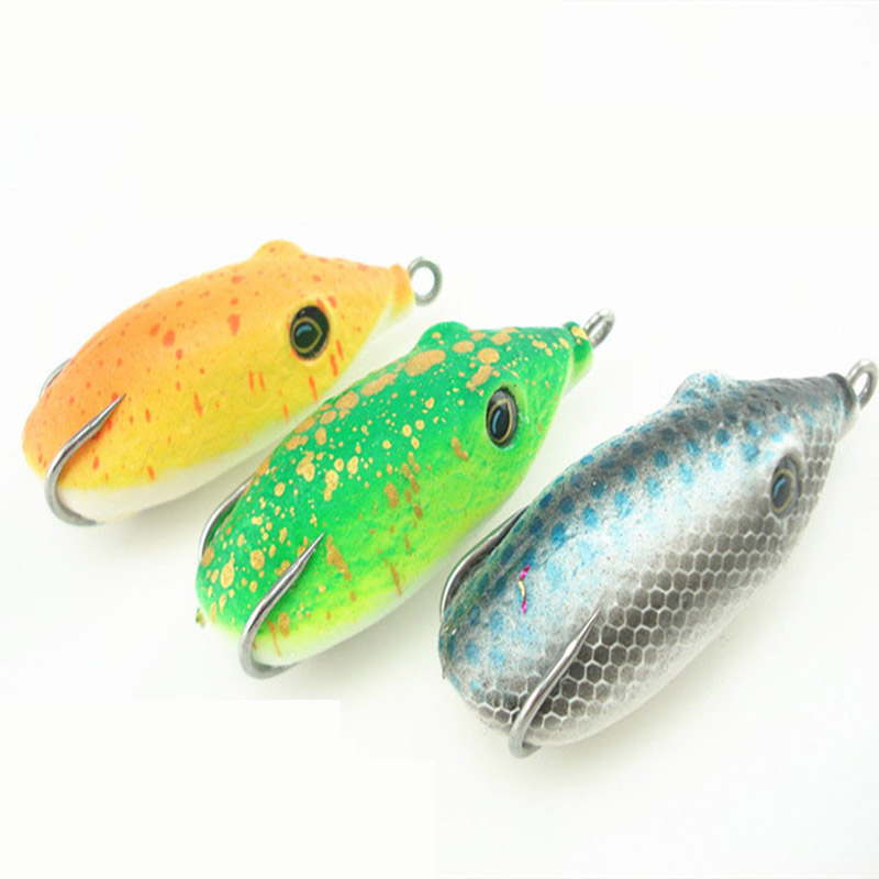

ZANLURE 1pc 5CM 6.5G Frog Fishing Lure Soft Topwater Fishing Ray Frog Lures Artificial Baits