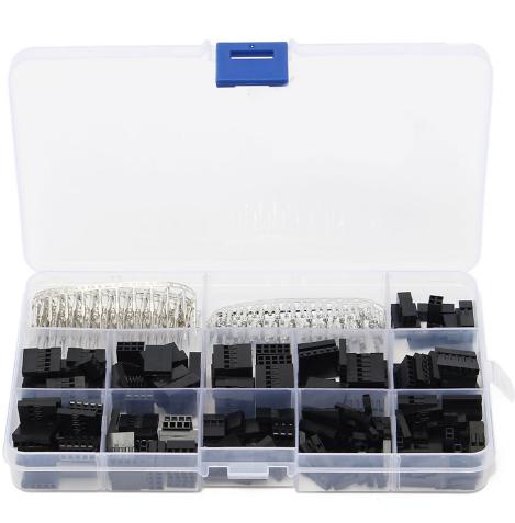 

3x420Pcs Dupont Wire Jumper Pin Header Connector Housing Kit Male Crimp Pins+Female Pin Connector Terminal Pitch With Box