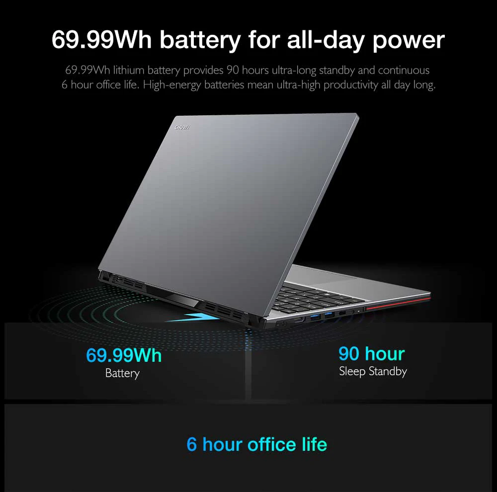 CHUWI CoreBook X Pro batterie