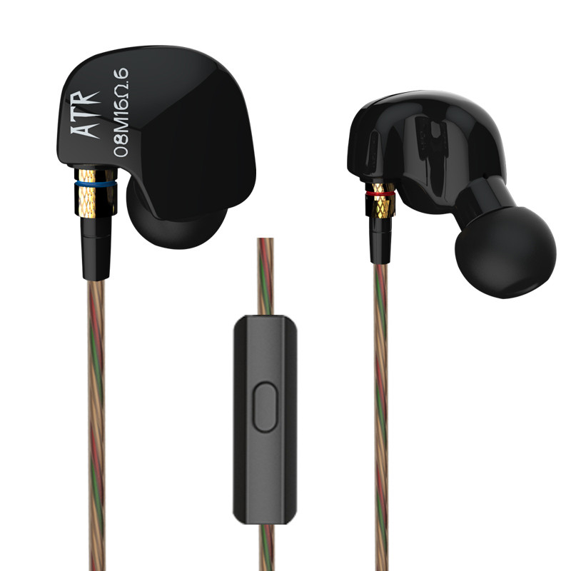 

KZ ATR In-ear Heavy Bass HIFI Sport Wired Control Headphone Earphone With/Without Mic