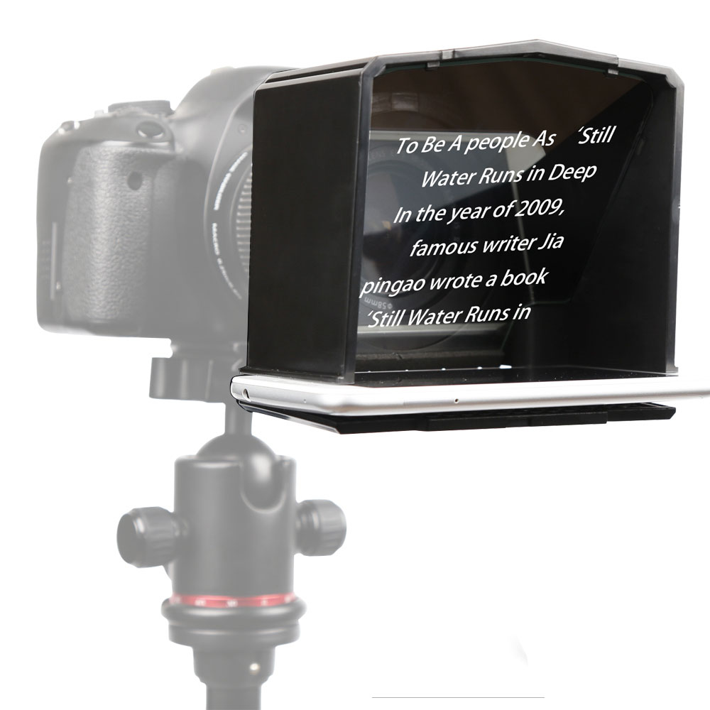 

Bestview T1 Smartphone Teleprompter for Canon for Nikon for Sony Camera Photo Studio DSLR Camera for Youtube Interview