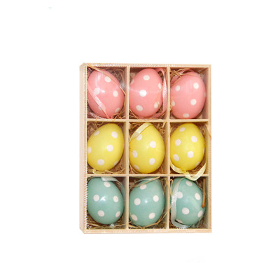 

Honana HC-001 9pcs / set Пасхальные яйца Пластиковые украшения Свадебное Украшение для вечеринки по случаю дня рождения Home Decor