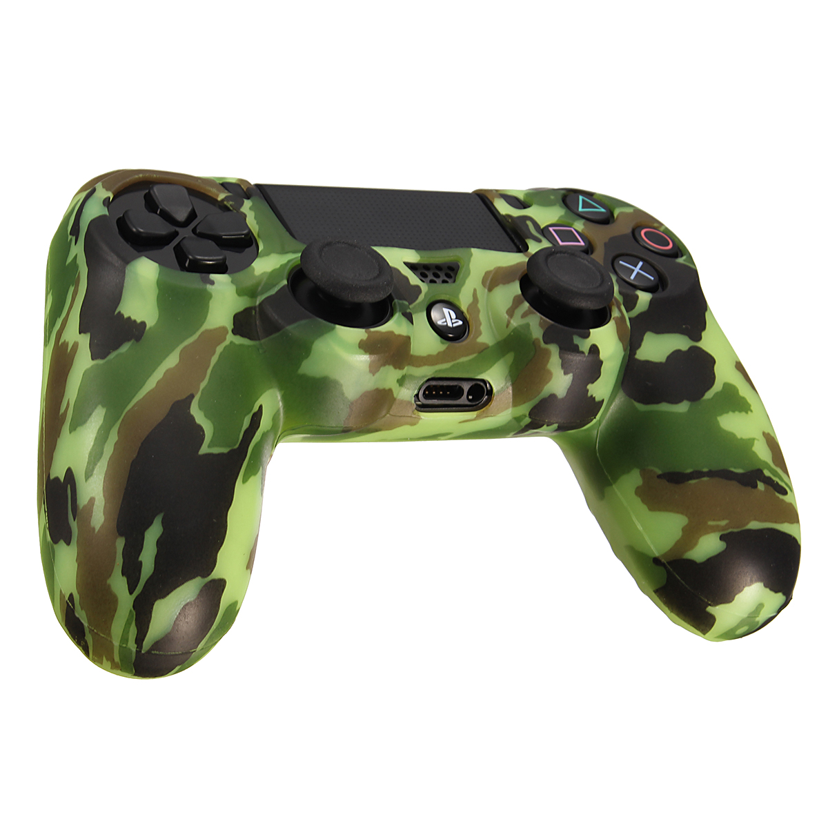 Durable Decal Camouflage Grip Cover Case Silicone Rubber Soft Skin Protector for Playstation 4 for Dualshock 4 Gamepad 19