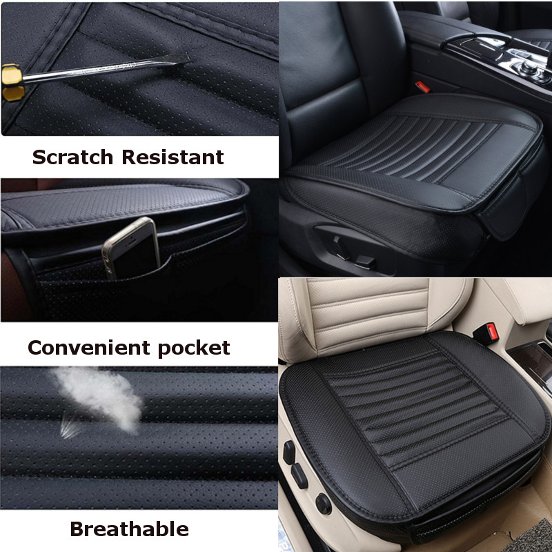 Tapis universel de couverture de siège de voiture en cuir PU respirant universel 3D pour le coussin automatique de chaise