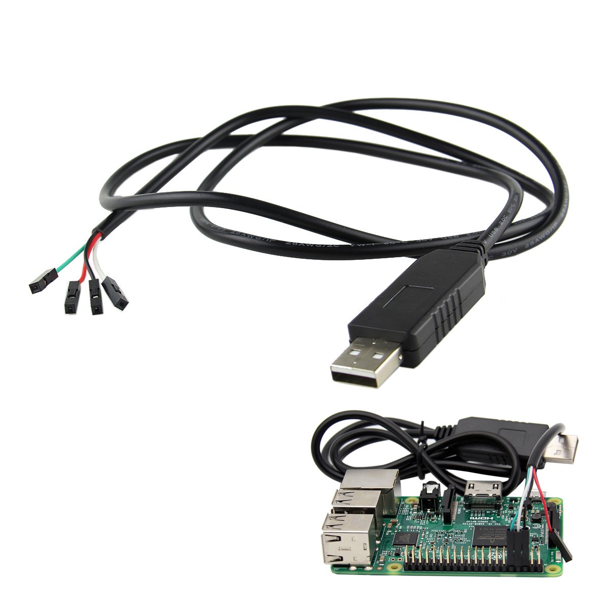 

5PCS USB To TTL Debug Serial Port Cable For Raspberry Pi 3B 2B / COM Port