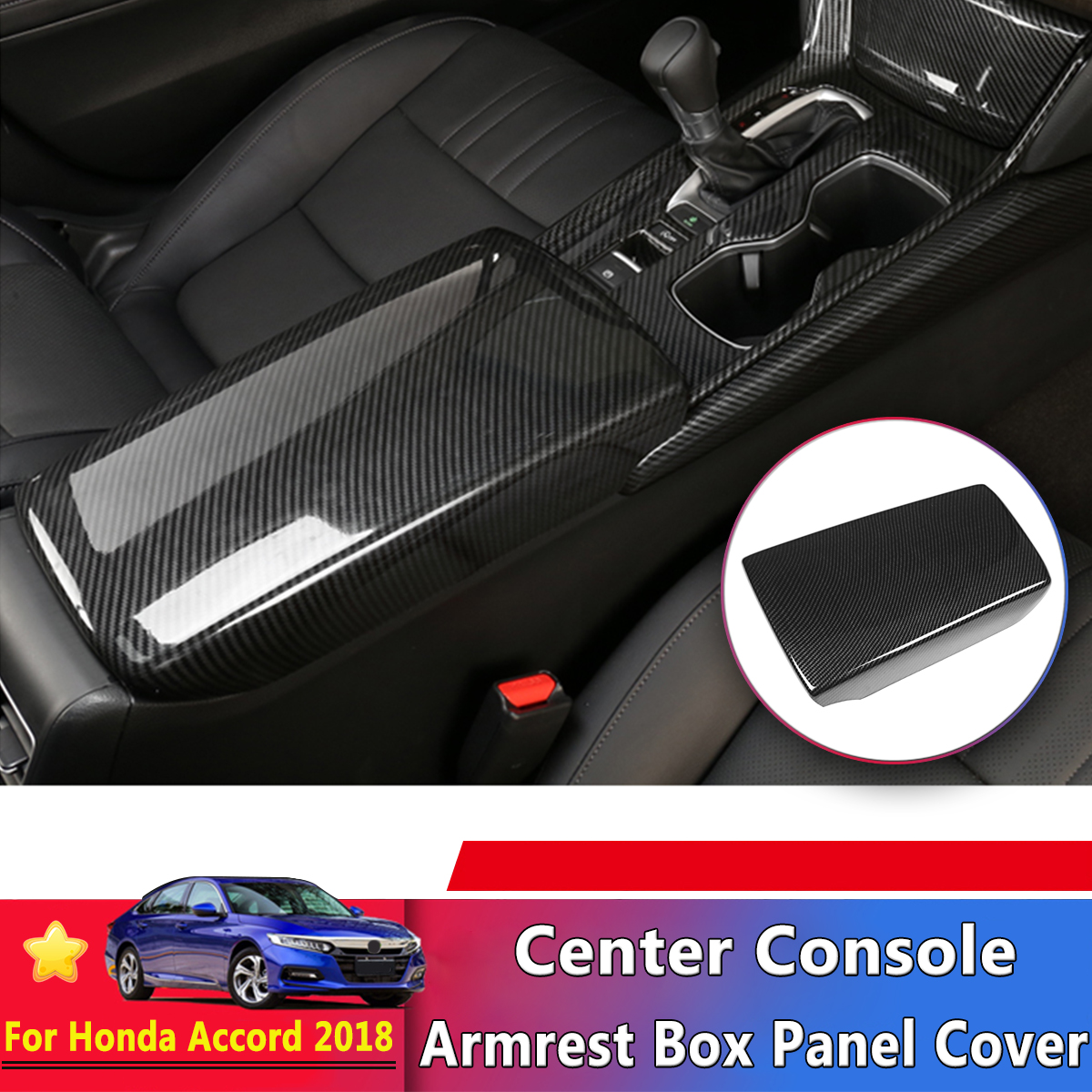 Car Center Console Armrest Box Panel Cover Trim For Honda Accord 2018-2020