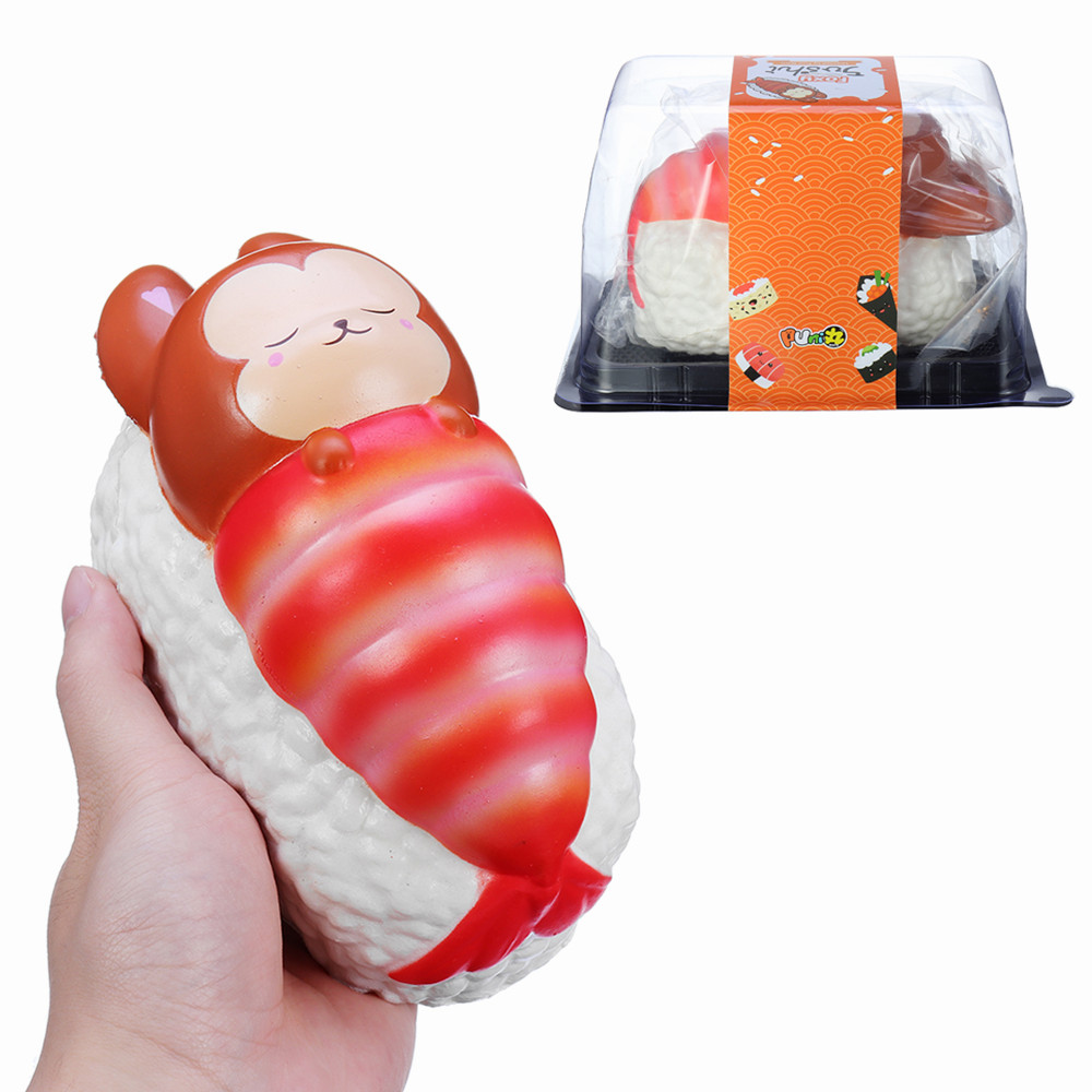 

Yummiibear Squishy Foxy And Prawn Blanket Jumbo Sushi Toy Slow Rising With Packaging Коробка