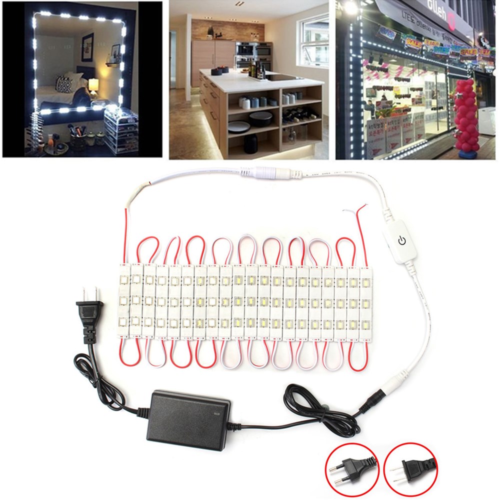 

Dimmable Водонепроницаемы 12W SMD5630 60 LED Прокладка модуля под зеркалом в шкафу Набор AC110-240V