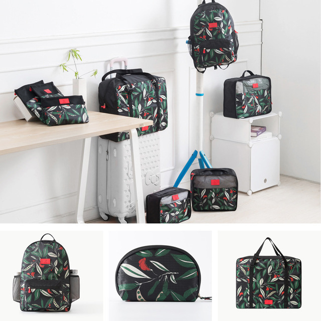 

Original Flower Series Travel Travel Storage Bag Clothing Packaging Bag Six-piece 525g