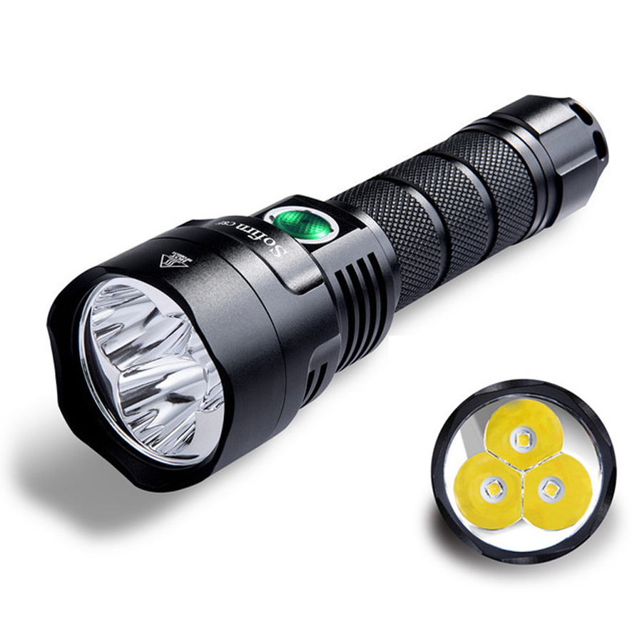

Sofirn New C8F 21700 Version 3x XPL 3500LM Triple Reflector Powerful C8 Flashlight Super Bright Torch with 4 Groups Ramp