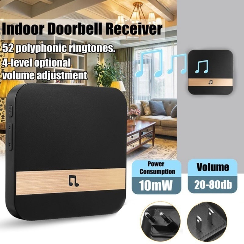 Bakeey P5 Dingdong Indoor Wireless Doorbell EU Plug Receiver 52 Melodie Optional for M10 V7 Smart Video Doorbell 4