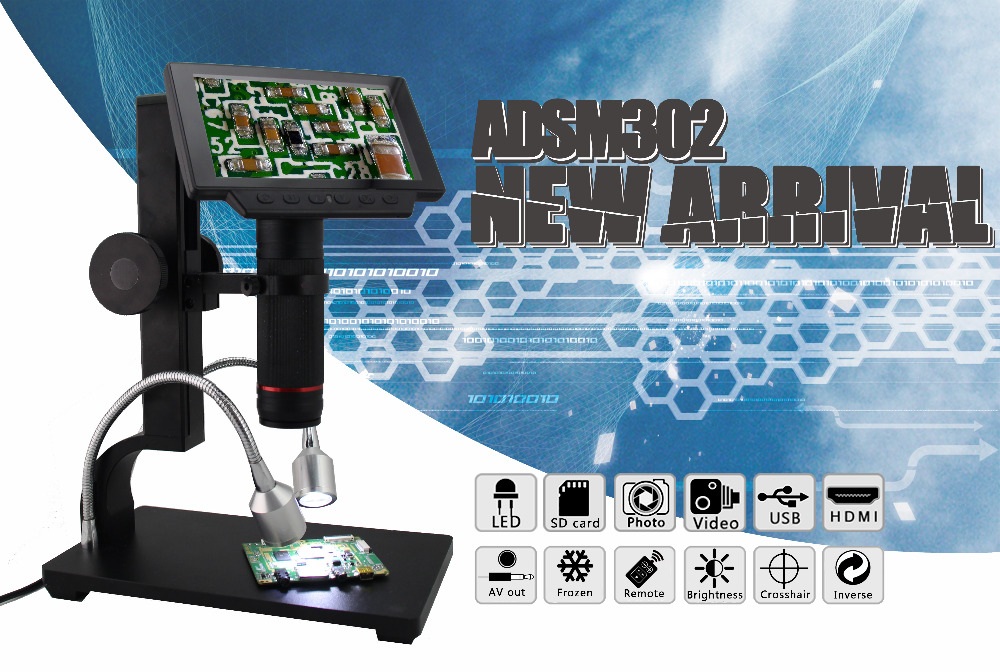 Andonstar ADSM302 Long Object Distance Digital USB Microscope For Mobile Phone Repair Soldering Tool BGA SMT Watch 20