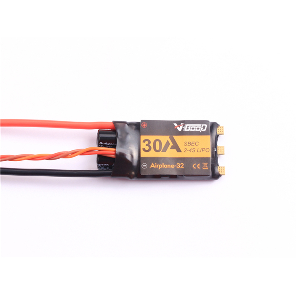 

VGOOD 30A 2-4S 32-Bit Brushless ESC With 4A SBEC for Fixed Wing RC Airplane