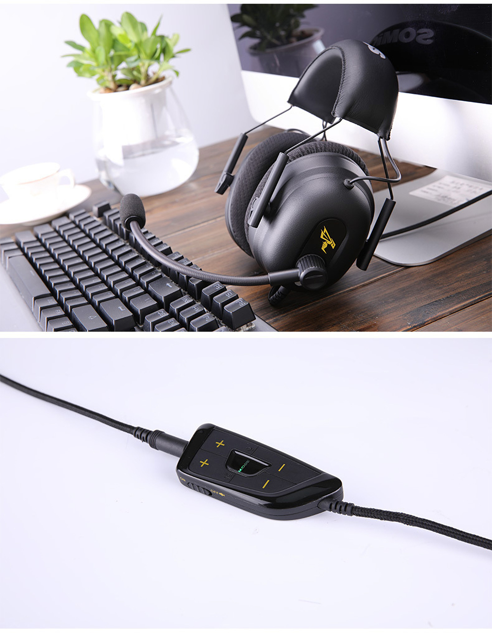 SOMiC G936N Virtual 7.1 Surround Sound 3.5mm + USB Gaming Headphone Headset for PS4 XBOX 13