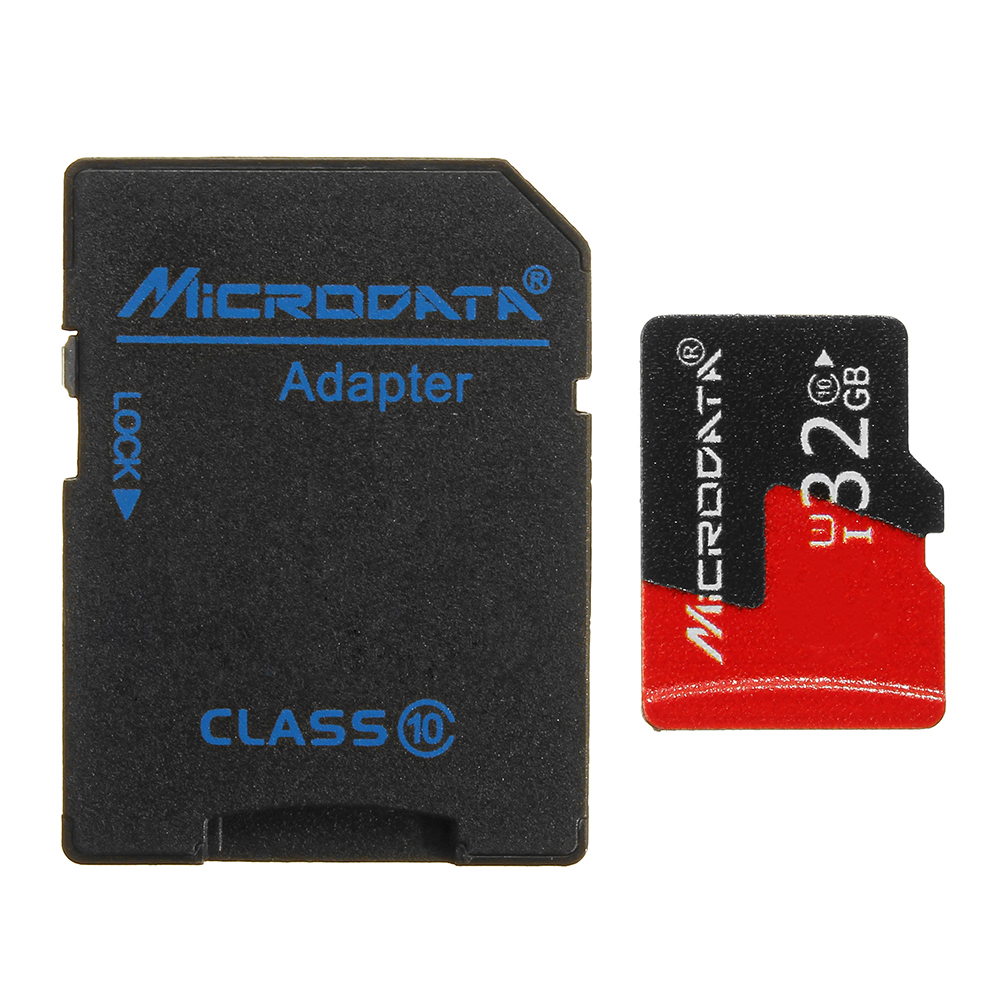 Microdata 32GB C10 U1 Карта памяти Micro TF с конвертером адаптера карты для TF в SD