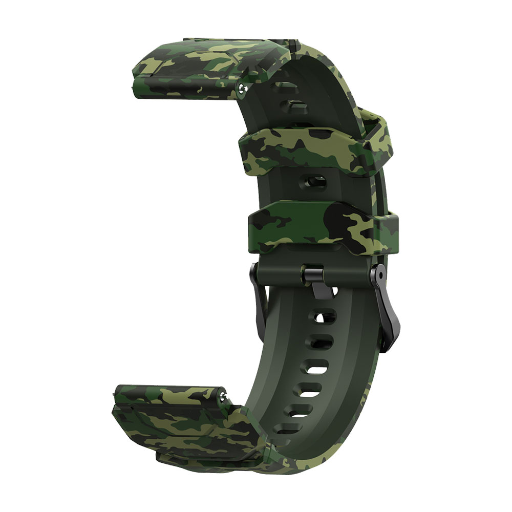 Find 20mm Camouflage Silicone Watch Band Strap Replacement for KOSPET TANK M1 for Sale on Gipsybee.com with cryptocurrencies