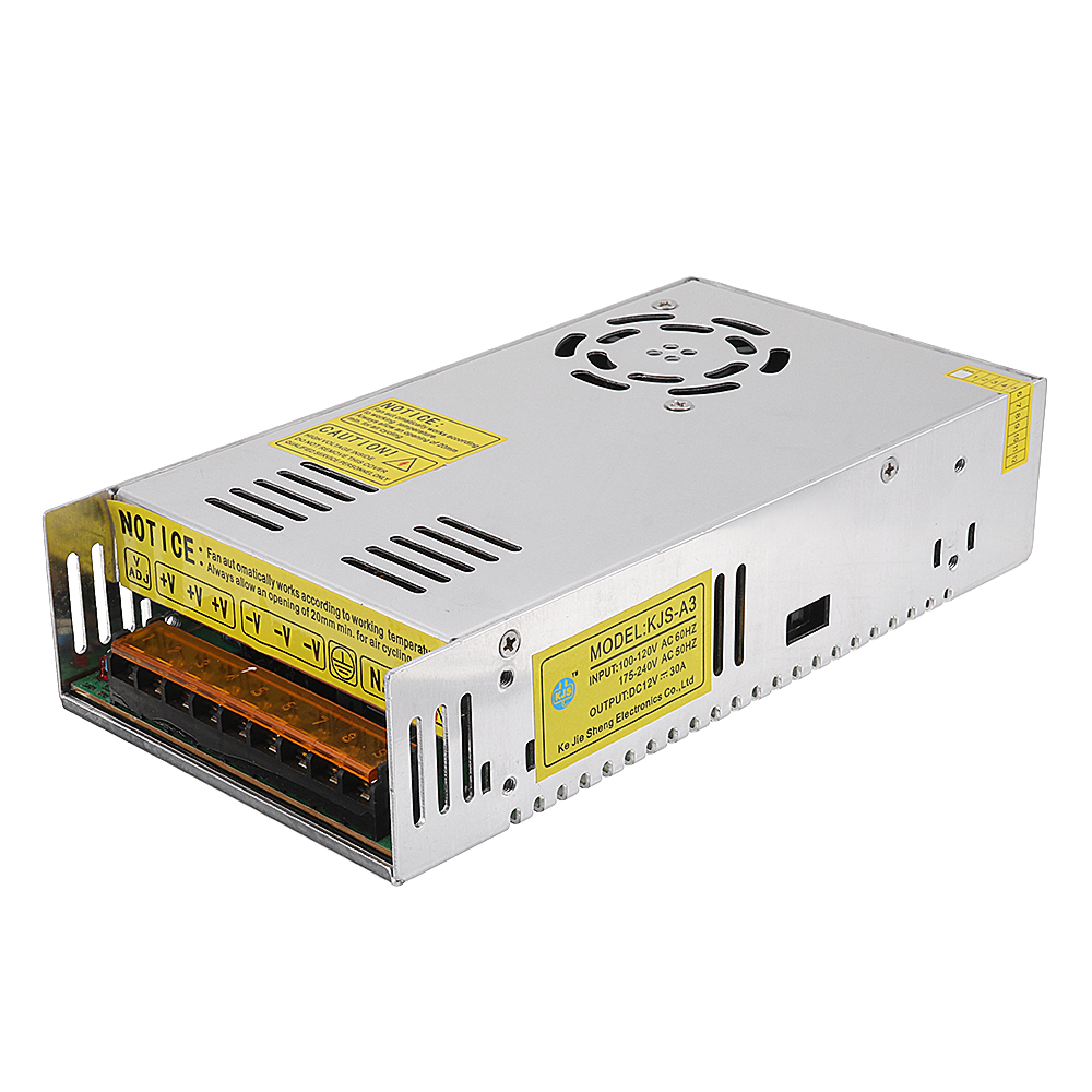 

12V 30A 360W Regulated Switching Power Supply for 3D Printer LED Strip Camera
