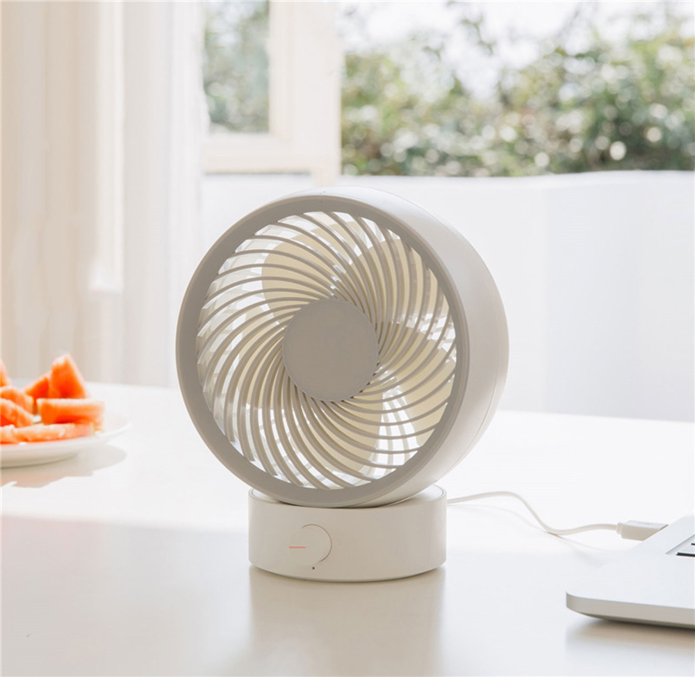 

3life 330 Portable Mini Air Circulation Fan Rotating Desktop Fan Strong Wind USB Charging Low Noise and Comfortable from XIAOMI YOUPIN
